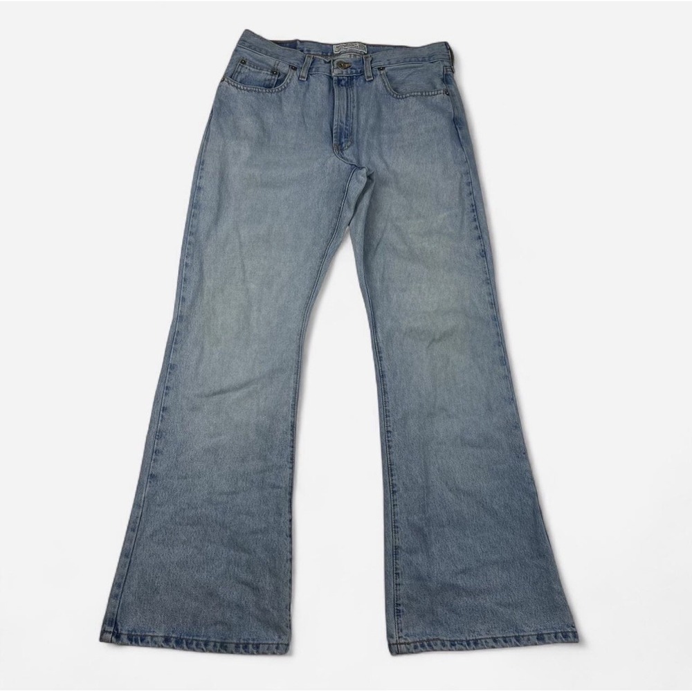 Abercrombie & Fitch Slouch Flare Jeans Womens Size 10 Light Wash Y2K